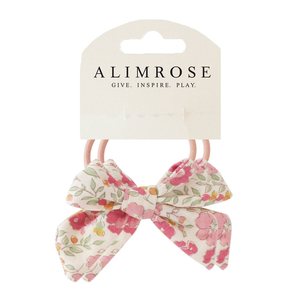 Alimrose Bow Hair Tie Set Rose Garden