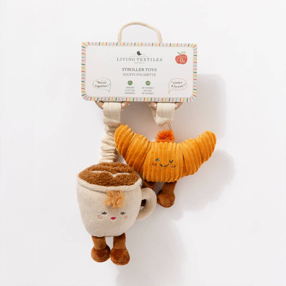 Living Textiles Mini Market Brunch Stroller Toys Coffee & Croissant
