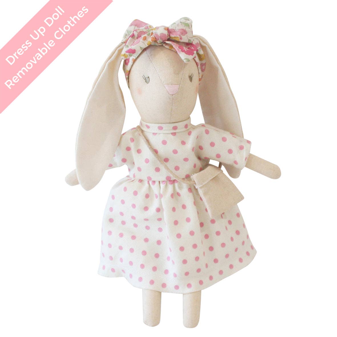 Alimrose Mini Sofia Bunny 27cm Berry Polka