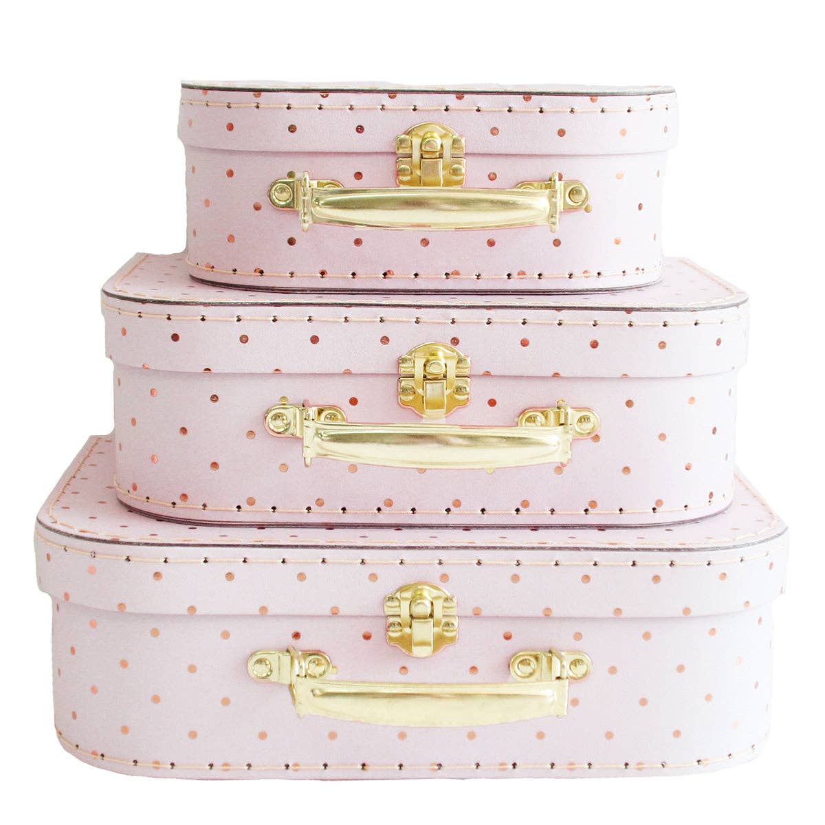Alimrose - Kids Carry Case Set - Pink Gold