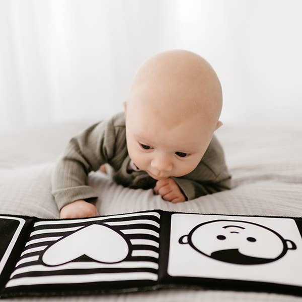 Mesmerised | Faces for Baby Cotton Cloth Book