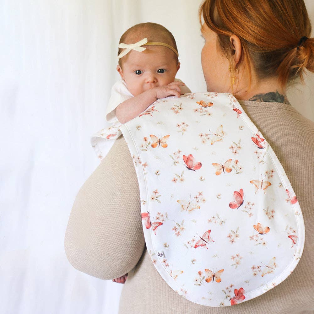 Snuggle Hunny - Butterfly Organic Cotton Burp Cloth