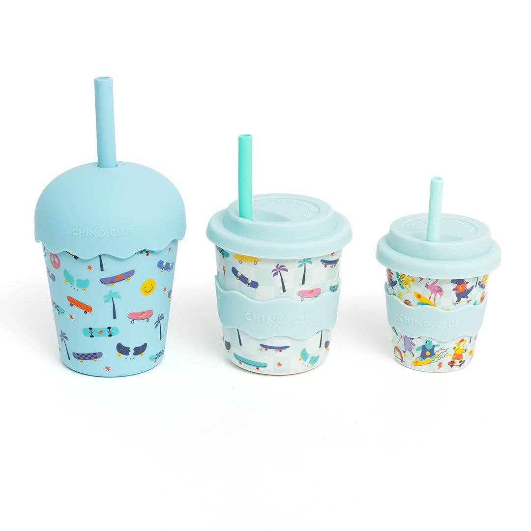 Chino Club - Skate Mini Smoothie Cup & Straw 200ml