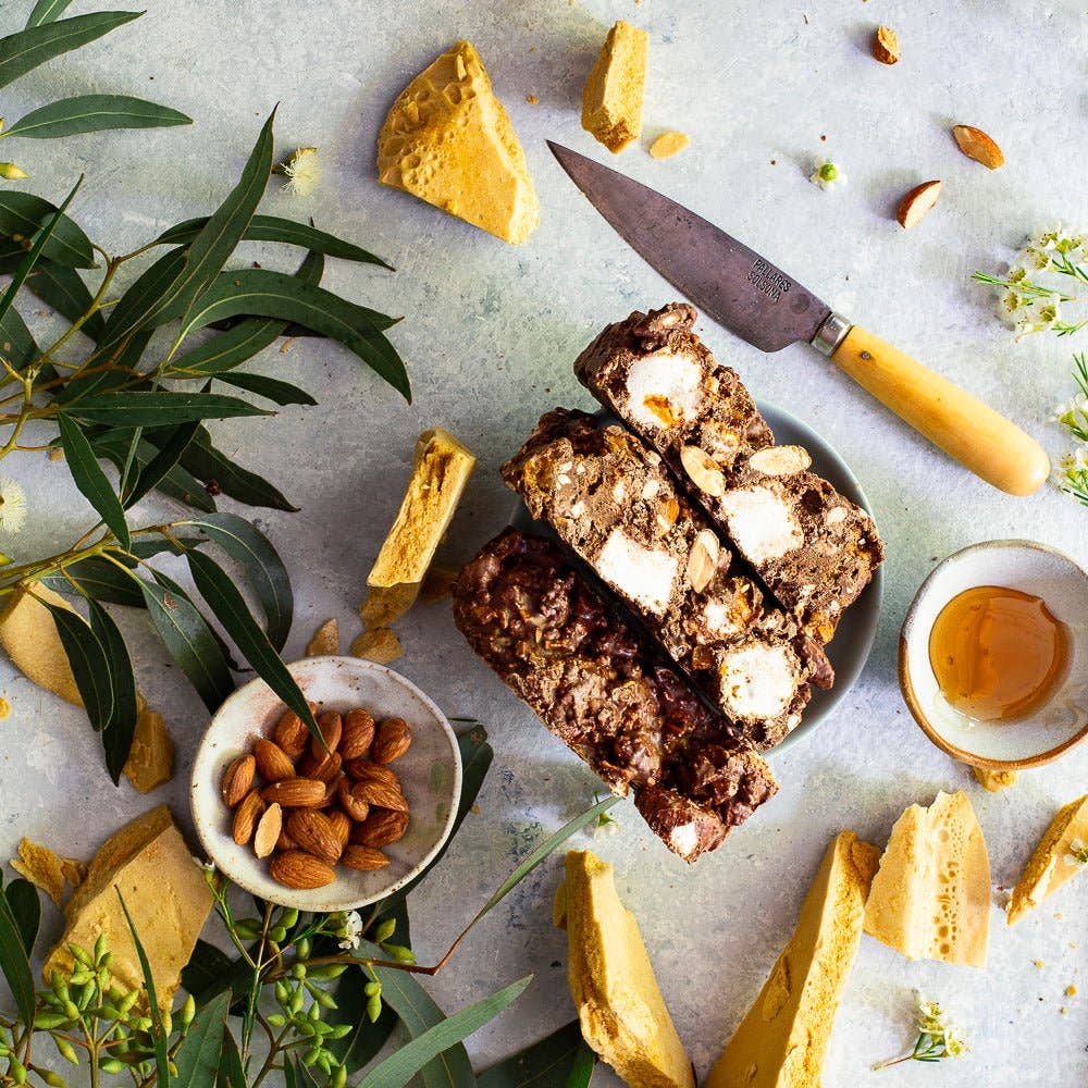 Pebbly Path Rocky Road - Honeycomb Highway Rocky Road: 100 grams