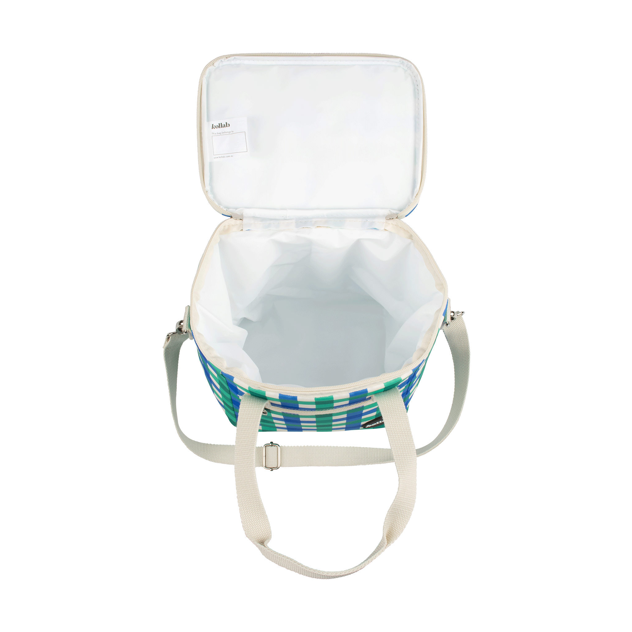 Kollab | Mini Cooler Green Blue Check