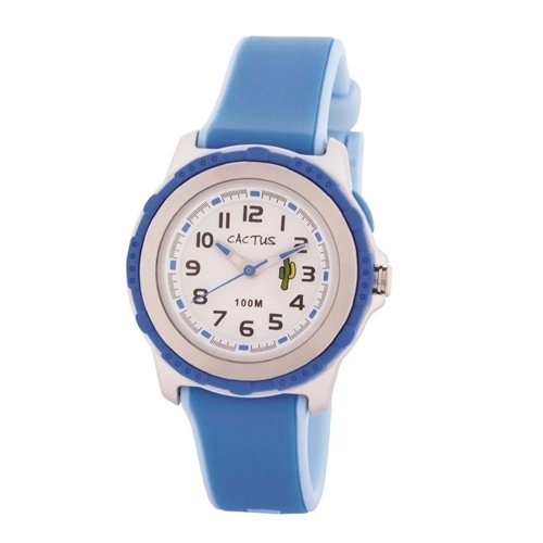 Cactus Watch | Summer Splash - 100m Water-Resistant Kids Watch - Blue Blend