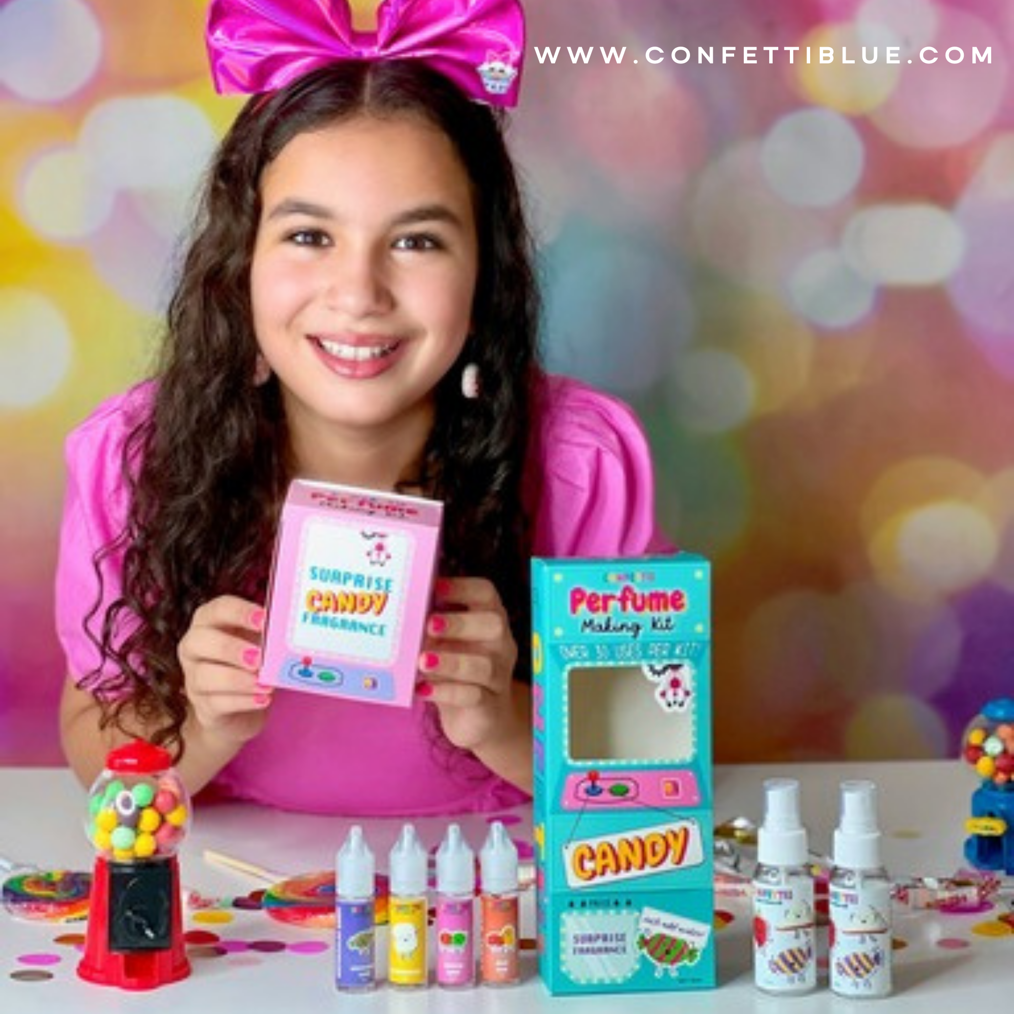 Confetti Blue - Candy Scented Perfume Making Kit