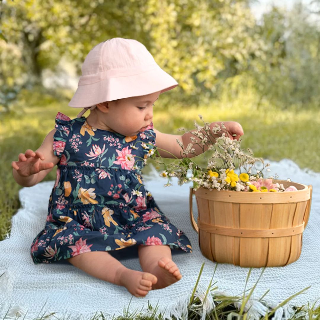 Toshi | Baby Dress Matilda | Waratah Midnight