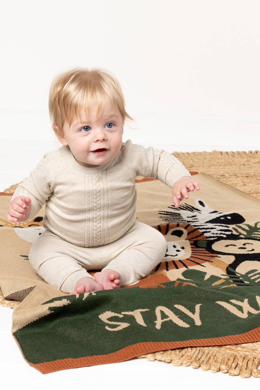 Indus Design | Stay Wild Baby Blanket