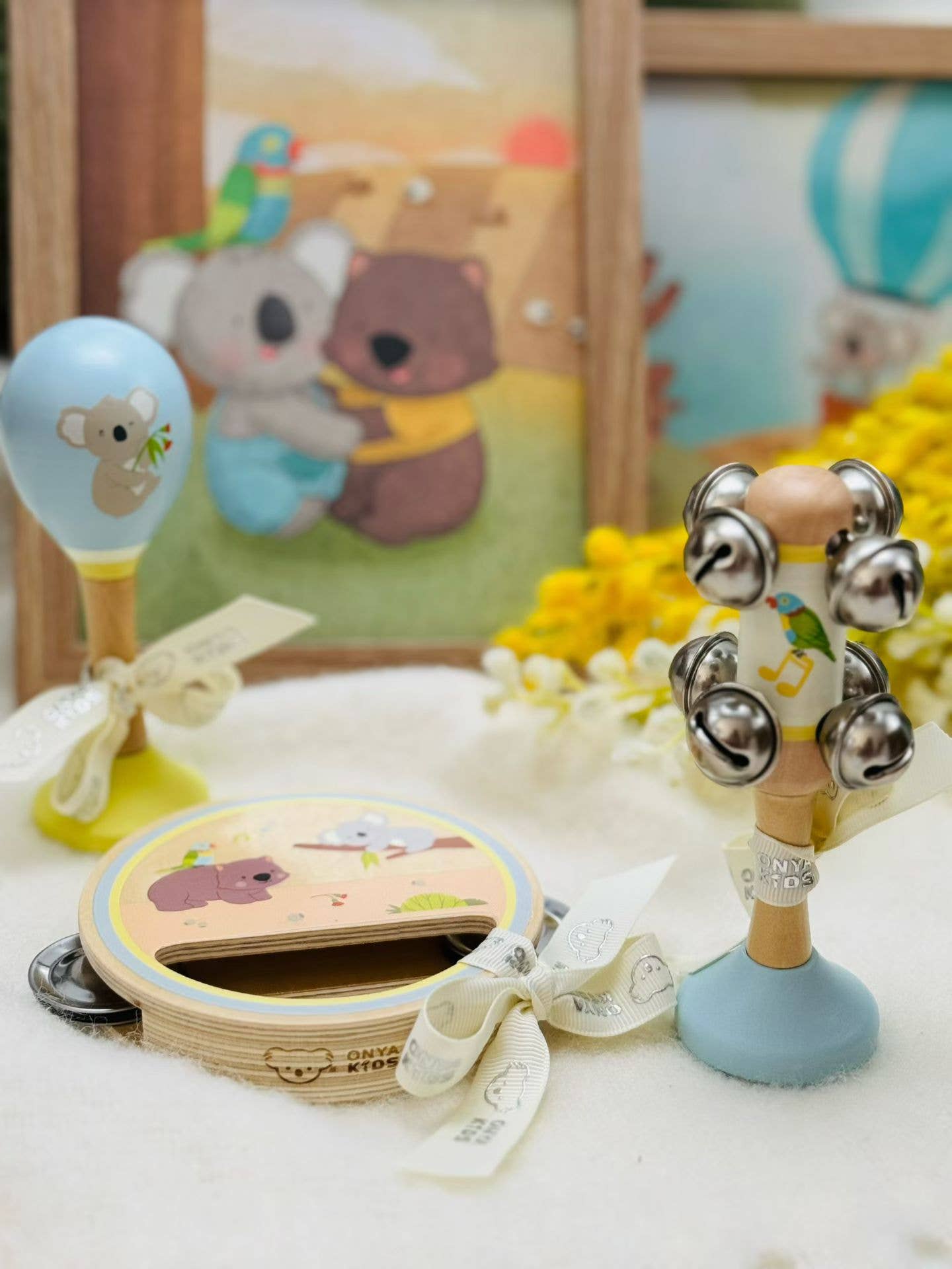 ToysLink | KoKo's Music Adventure Wooden Music 3pcs Set | Koala & Rainbow