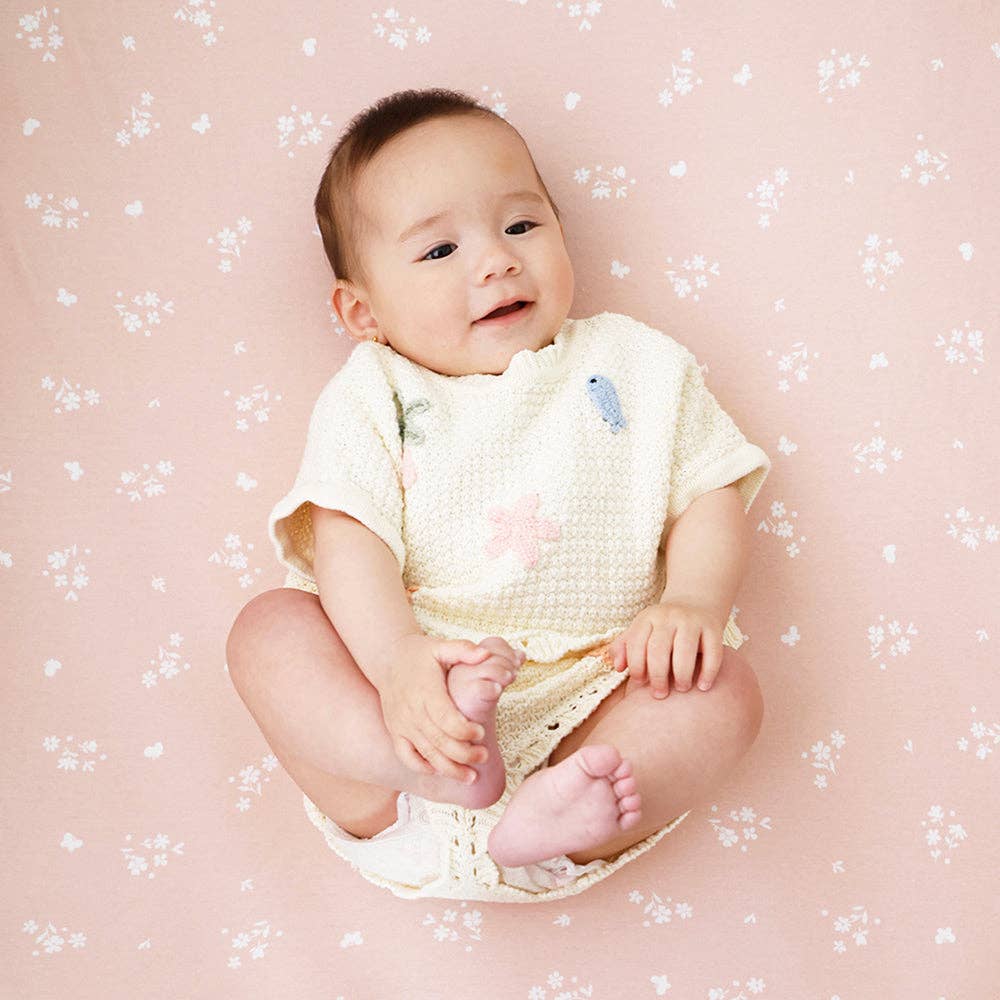 Living Textiles | 2 Pack Organic Cot Fitted Sheet Fawn Fables
