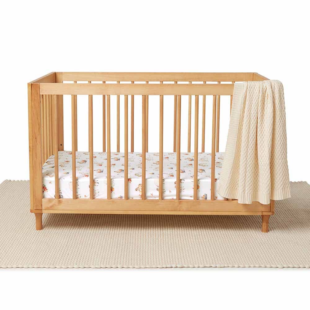 Snuggle Hunny Organic Fitted Cot Sheet | Pony Pals