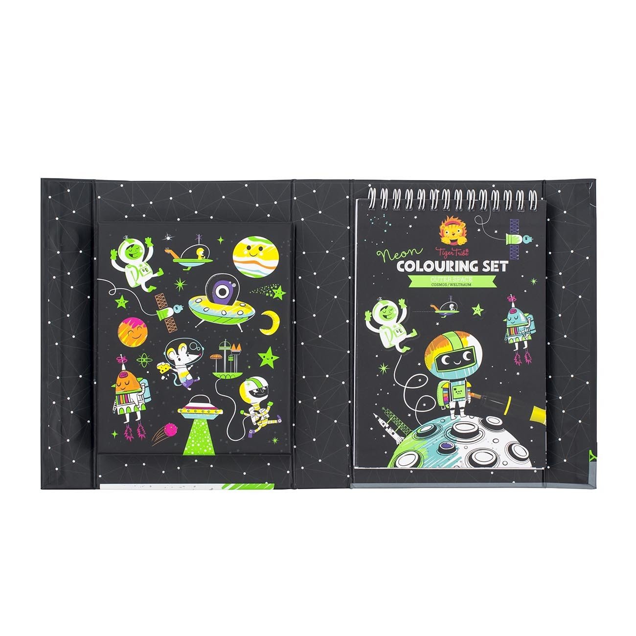 Tiger Tribe Neon Colouring Set Outer Space