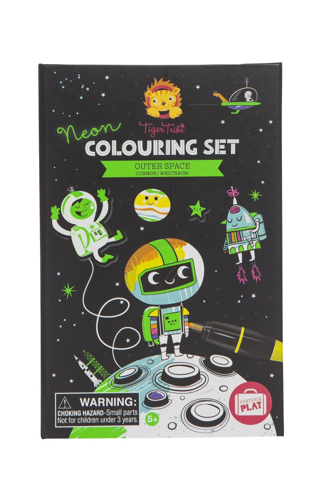 Tiger Tribe Neon Colouring Set Outer Space