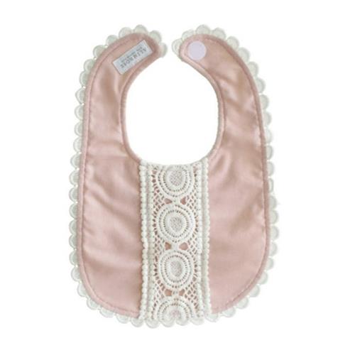 Alimrose Olivia Bib Pink Linen