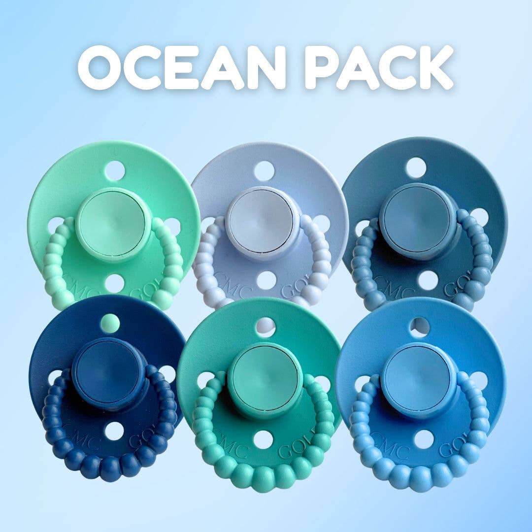CMC Bubble Dummy Pre Packs (6 Pack) - Pastel Pack / Size 1 (NB-6m)