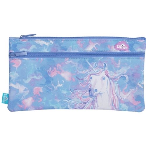 Spencil 2-Zip Rectangle Pencil Case - Unicorn Magic