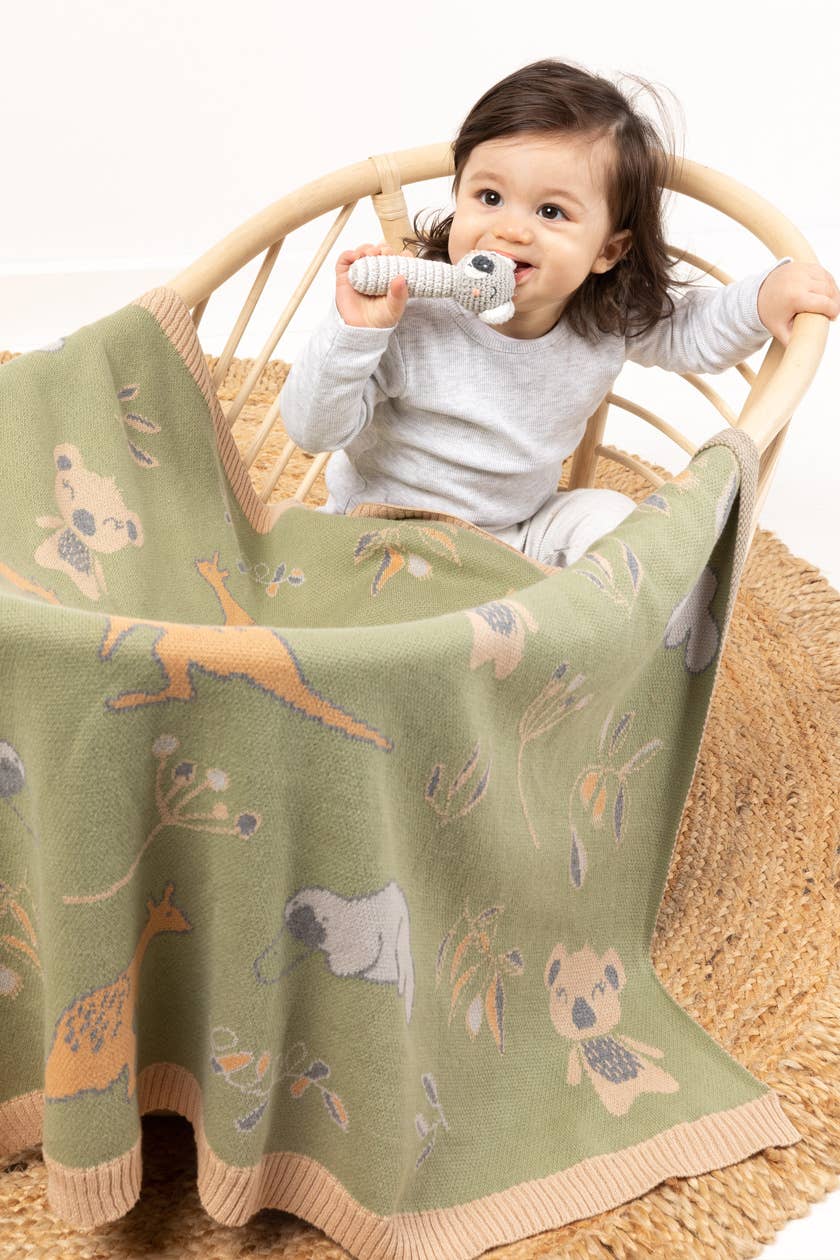 Indus Design | Bush Babies Baby Blanket