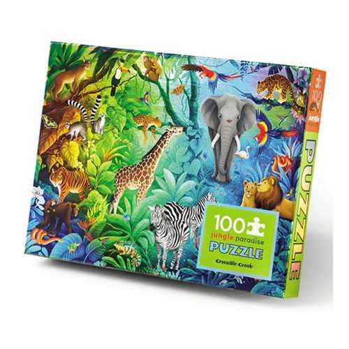 Crocodile Creek Holographic Puzzle Jungle Paradise 100pc