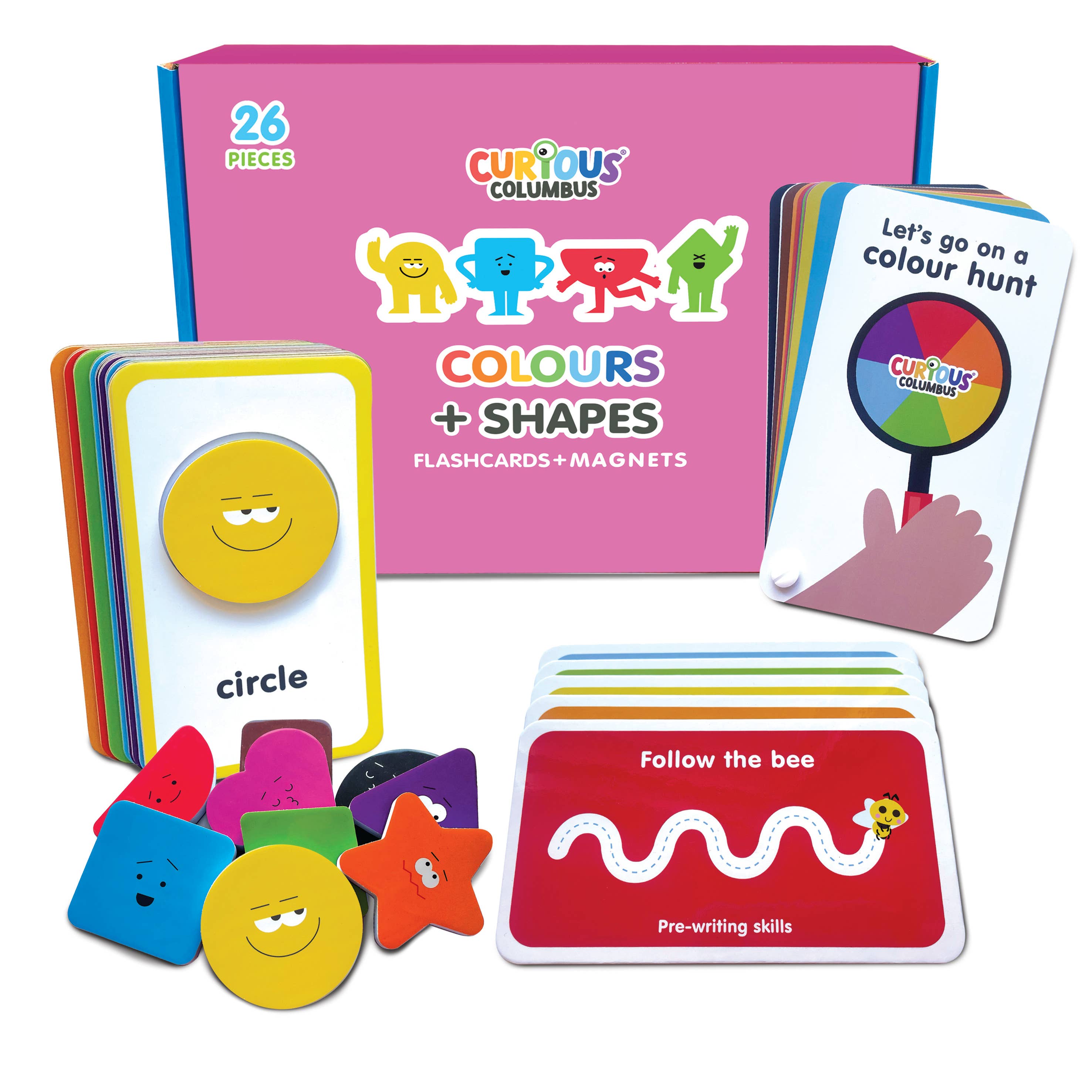 Curious Columbus | Flashcards - Shapes & Colours