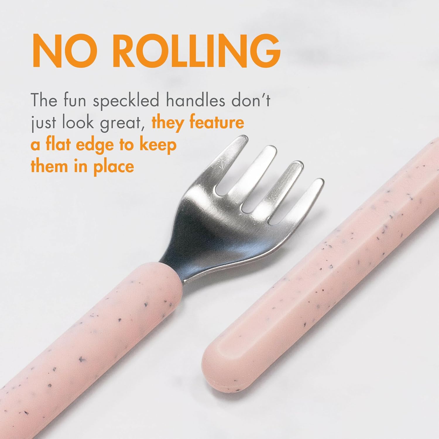 Boon | CHOW Stainless Steel Toddler Utensils | Magenta