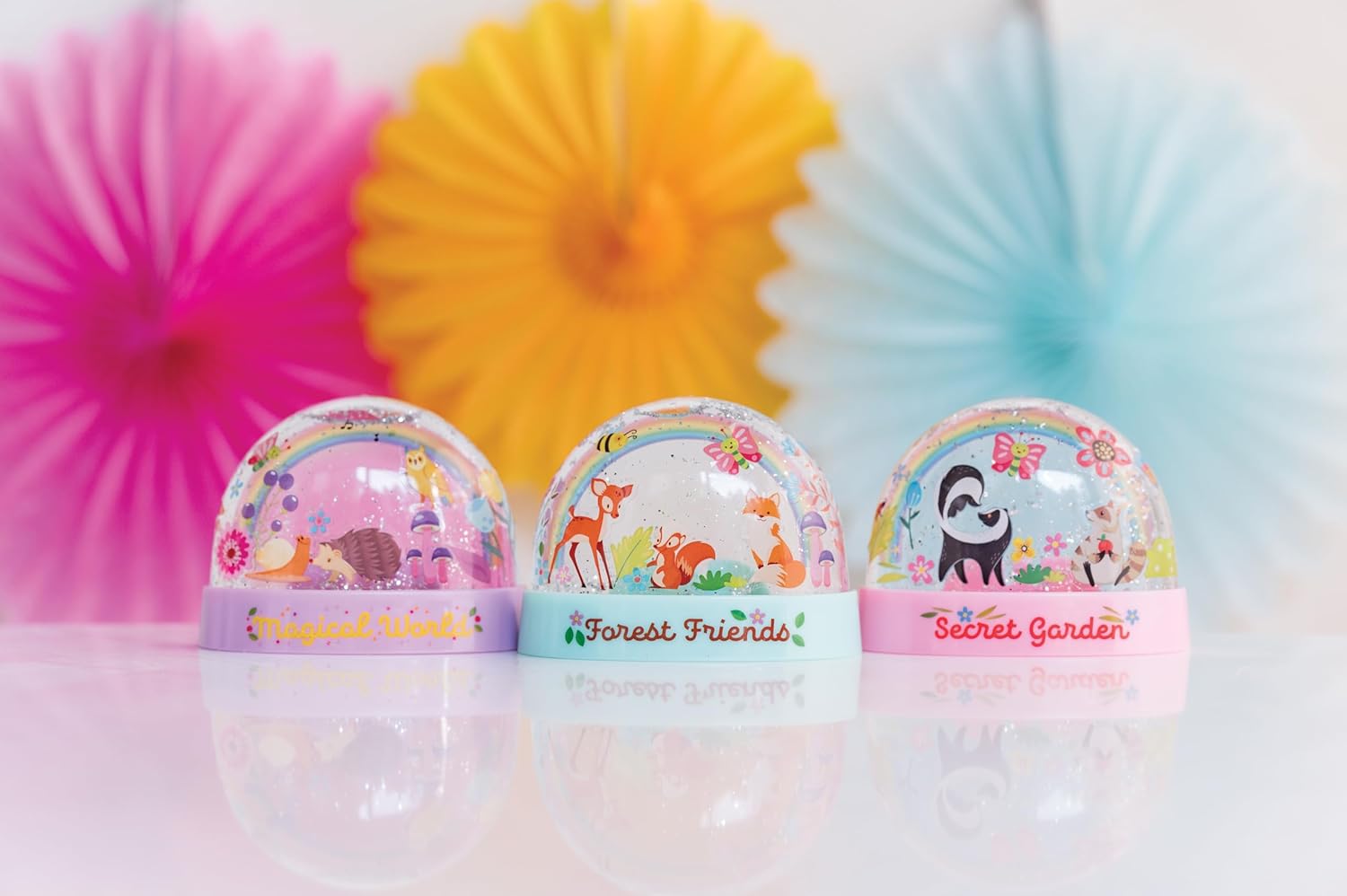 4M KidzMaker | Mini Glitter Rainbow Water Domes