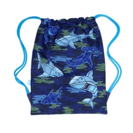 Spencil Big Drawstring Bag Robo Shark