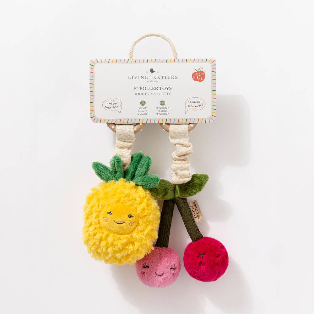 Living Textiles Mini Market Brunch Stroller Toys Pineapple & Cherries