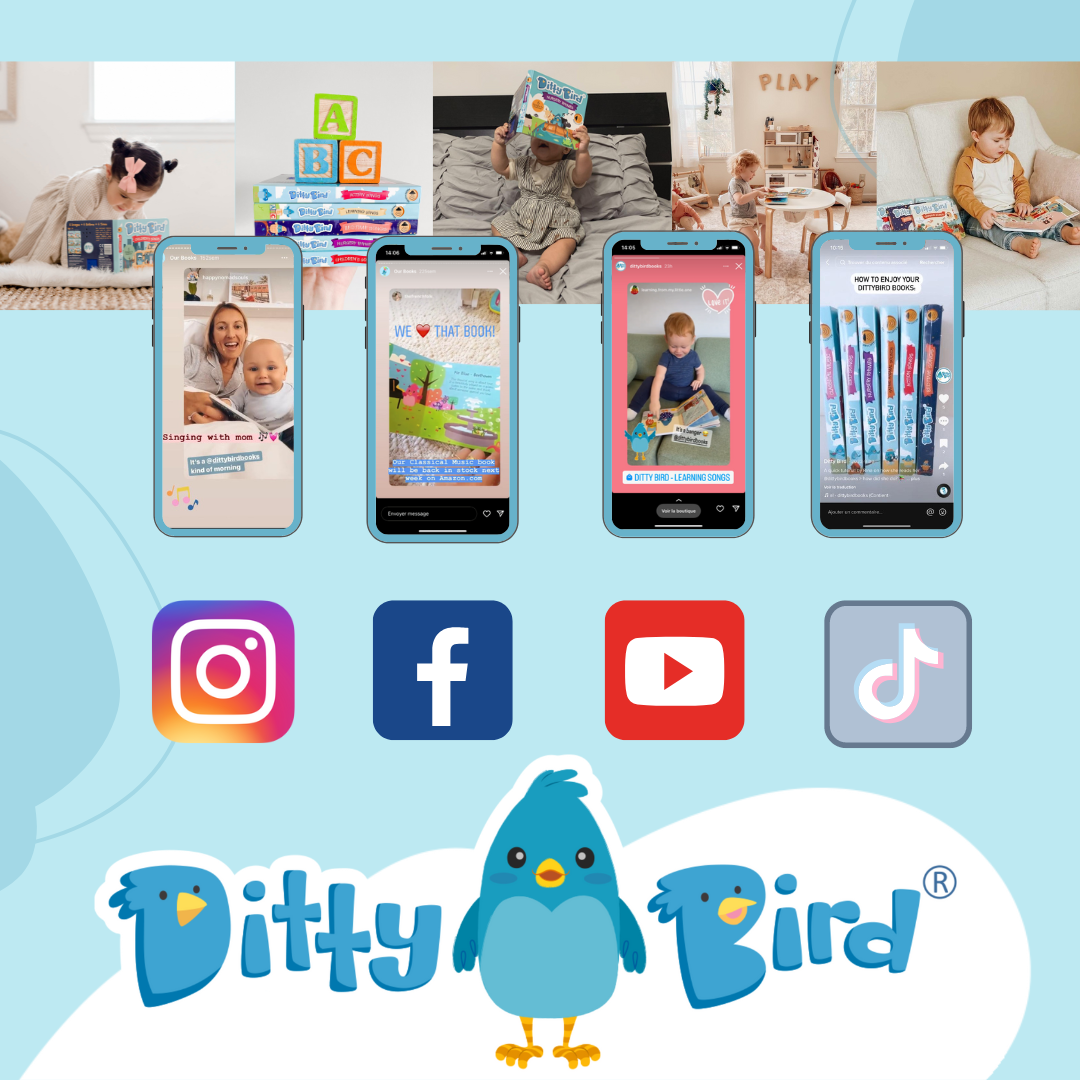 Ditty Bird | First Sensory Book Montessori Method Cute Animals