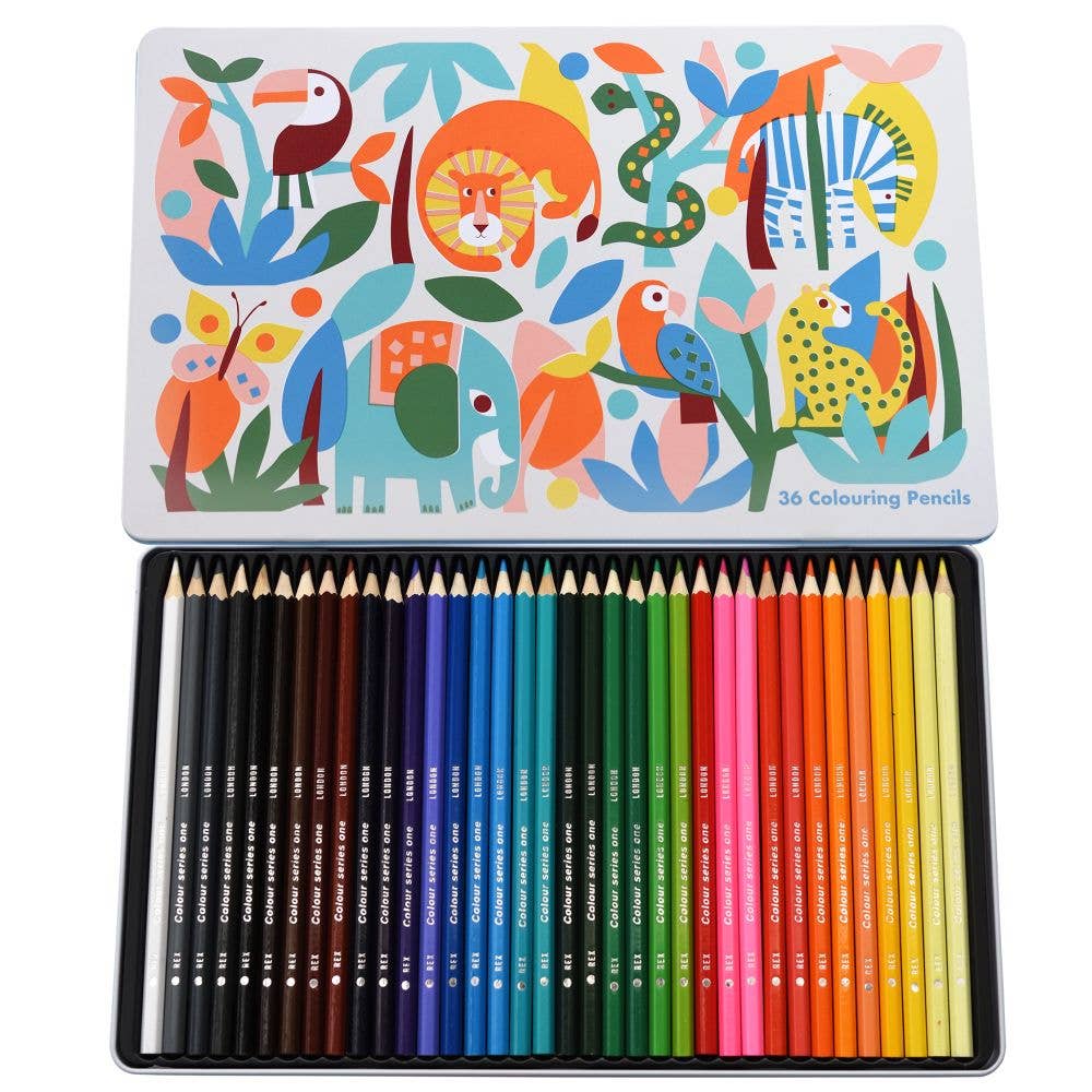 Rex London 36 Colouring Pencils | Wild Wonders