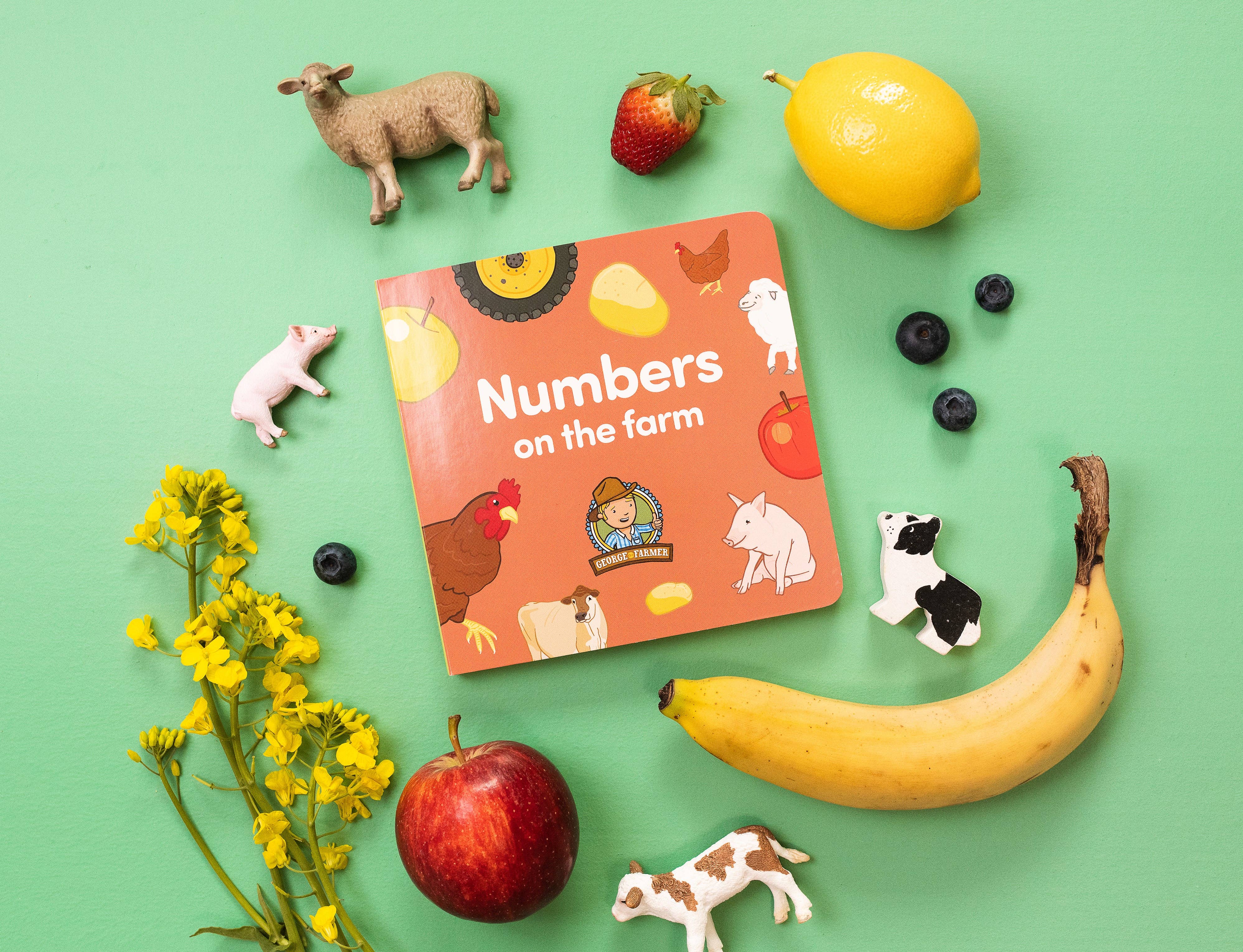 George the Farmer Numbers on the Farm Board Book