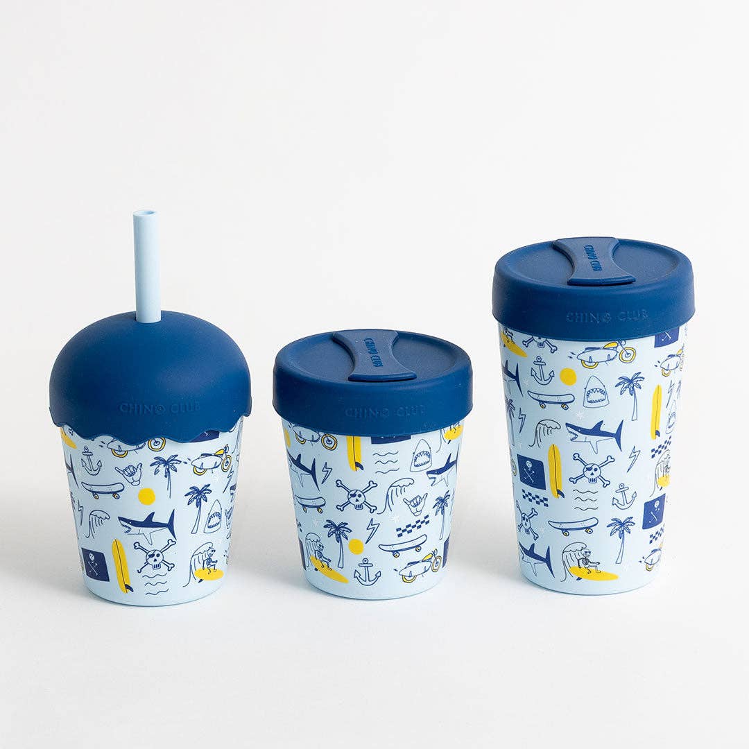 Chino Club Rad Times Mini Smoothie Cup & Straw 200ml