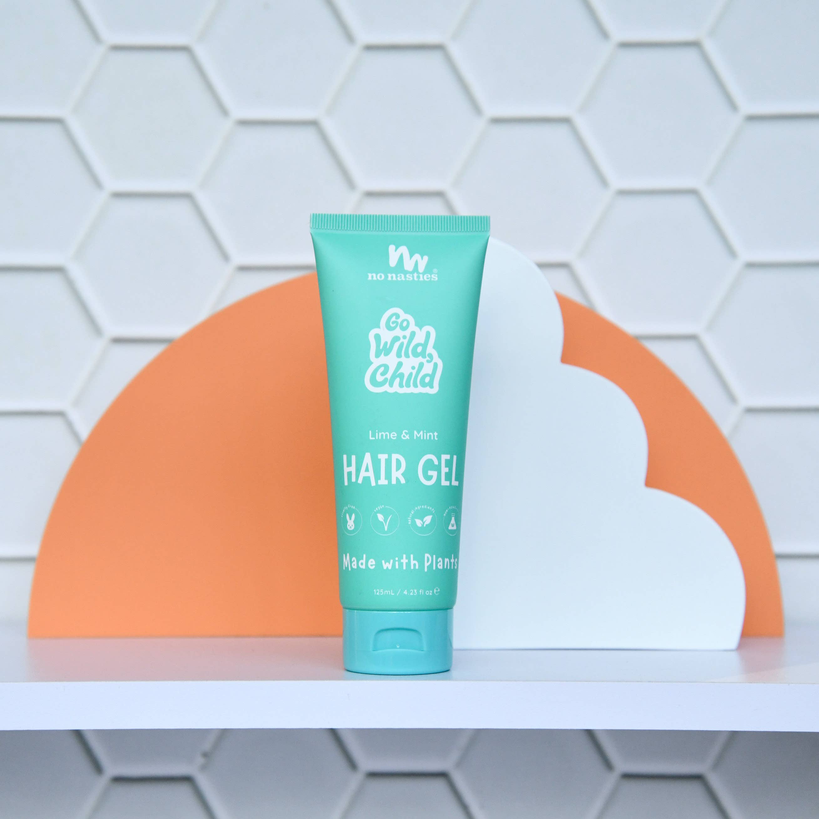 no nasties kids | Natural Plant Based Hair Gel in Zesty Lime and Fresh Mint