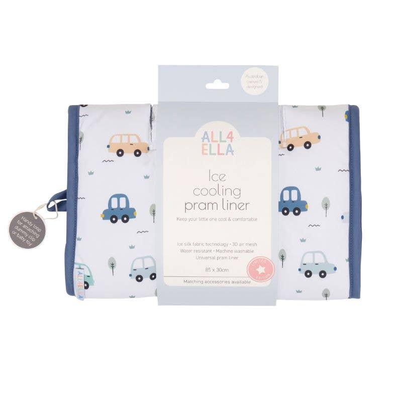 All4Ella | Ice Cooling Pram Liner | Beep Beep