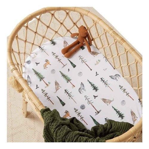 Snuggle Hunny Bassinet Sheet/Change Pad Cover Alpha