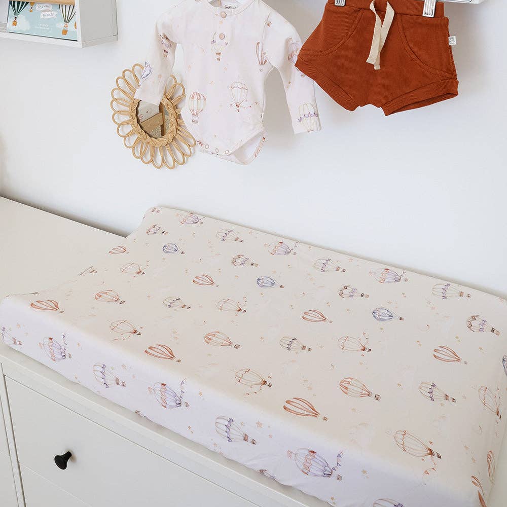 Snuggle Hunny - Up & Away Organic Bassinet Sheet / Change Pad Cover