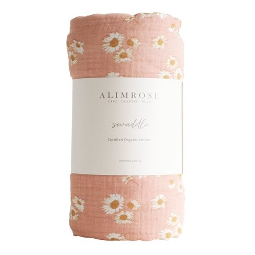 Alimrose Muslin Swaddle Little Daisies