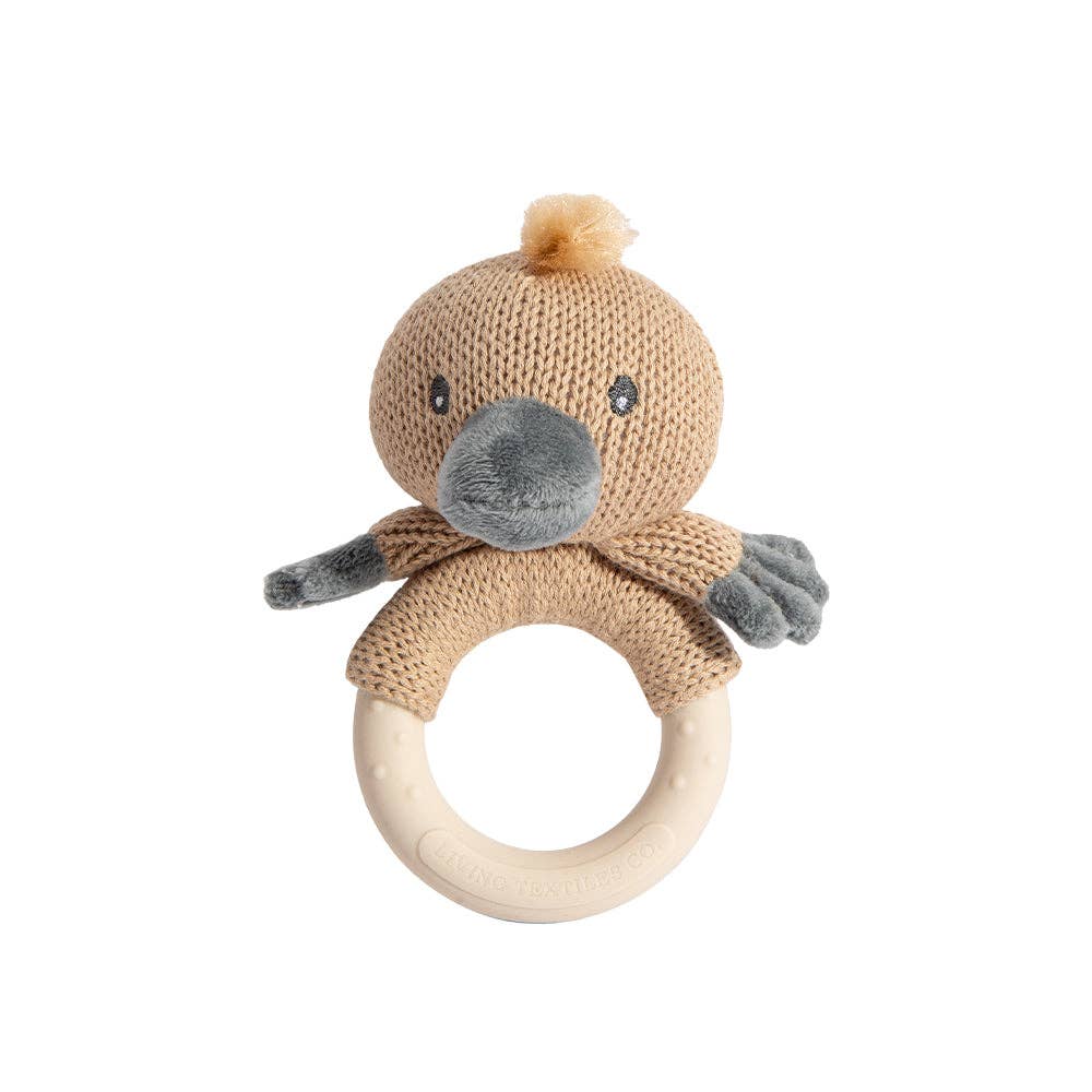 Living Textiles Ring Rattle | Platypus
