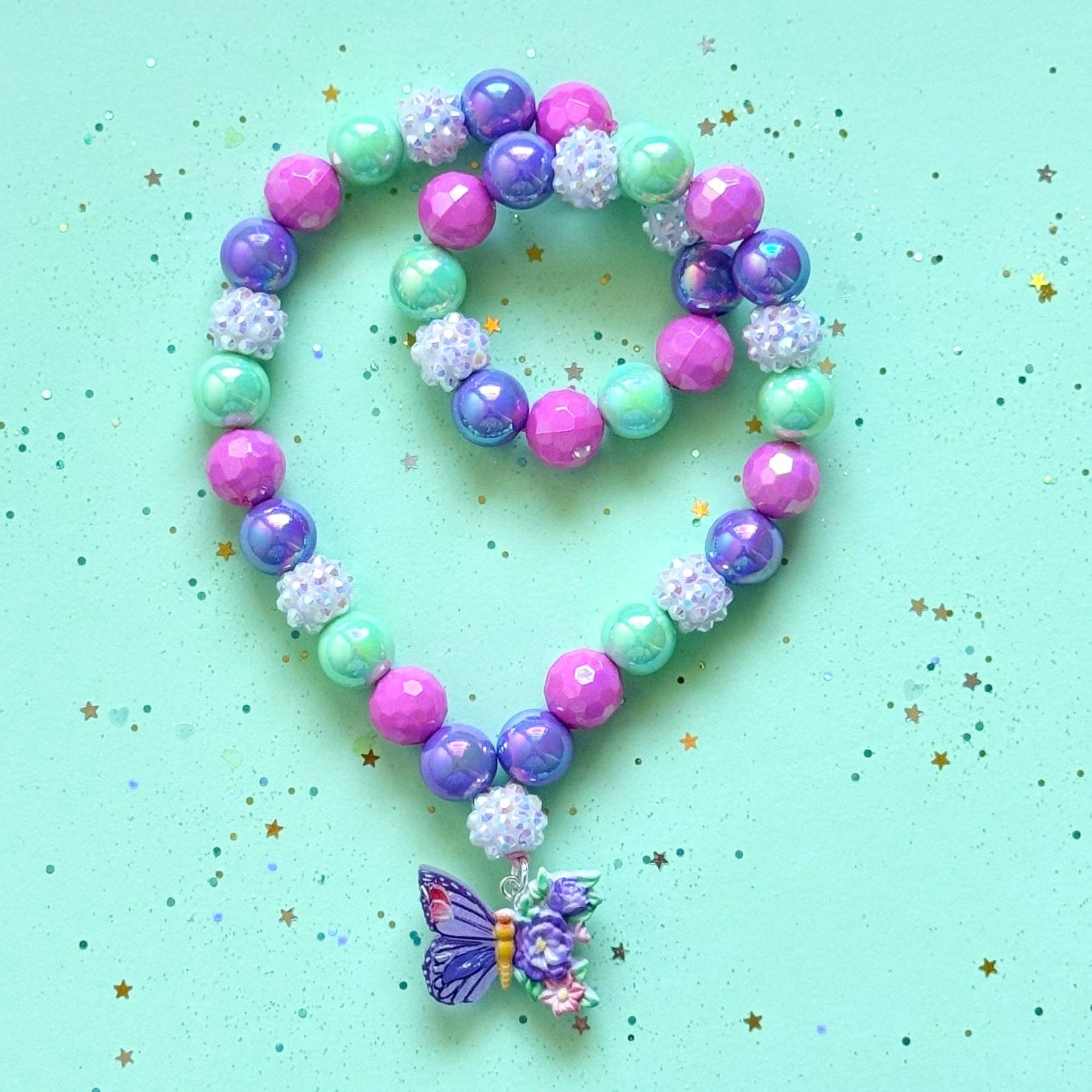 Sweet As Sugar Jewellery - Beaded Butterfly Necklace