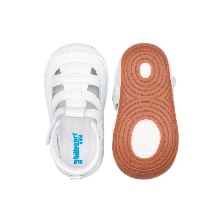 Billycart Kids | LANE white baby and toddler unisex sandals