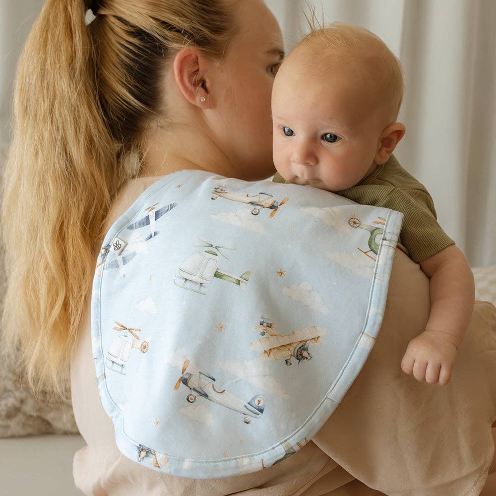 Snuggle Hunny - Taking Flight Organic Cotton Burp Cloth