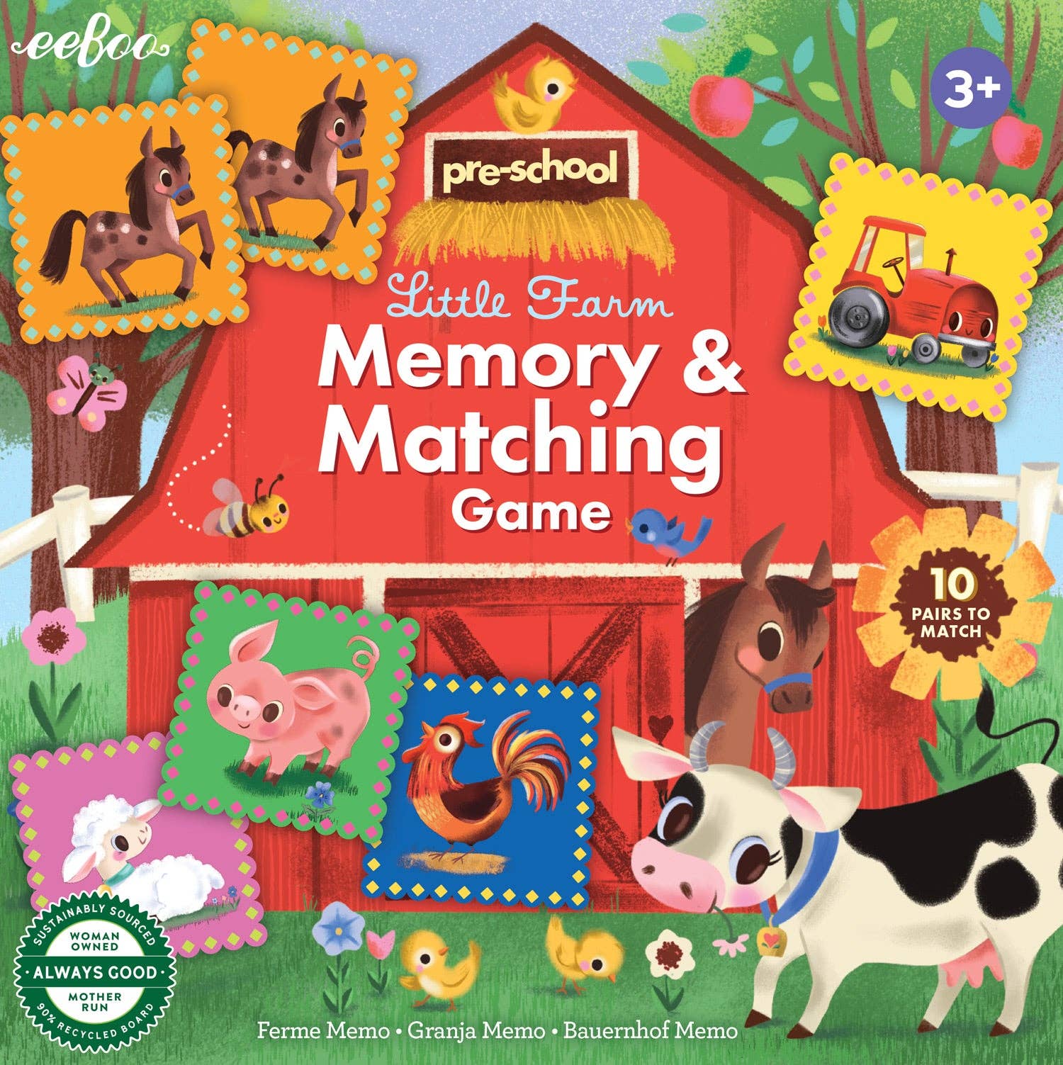 EeBoo Memory Match Game | Little Farm