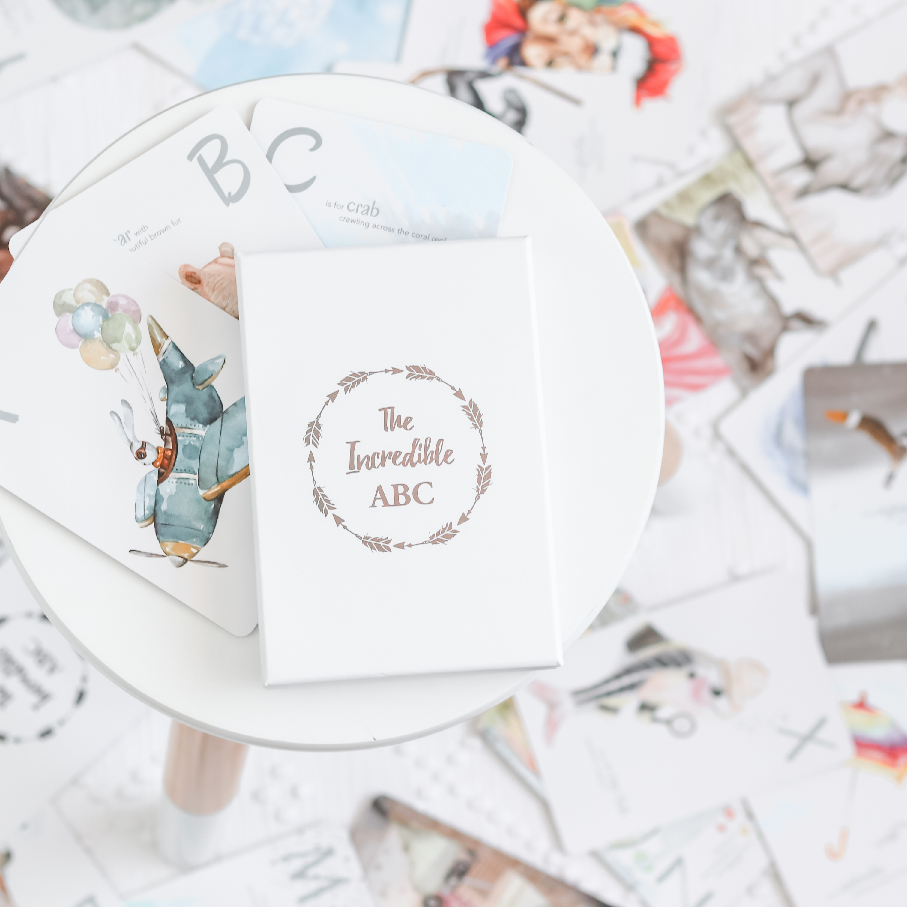 Adored Illustrations | The Incredible ABC Flash Cards