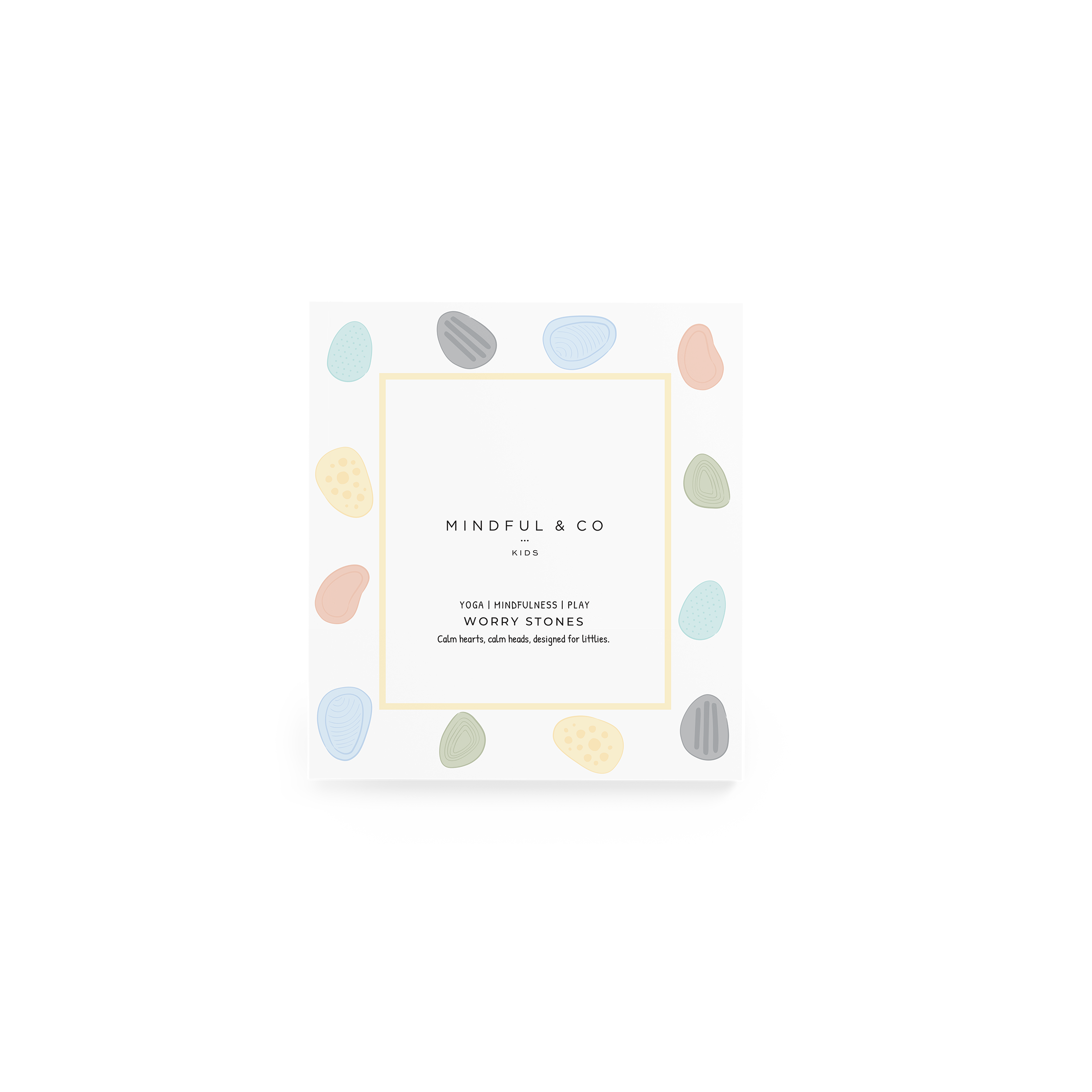 Mindful and Co Kids - Worry Stones for Kids – Calming Sensory Fidget Set