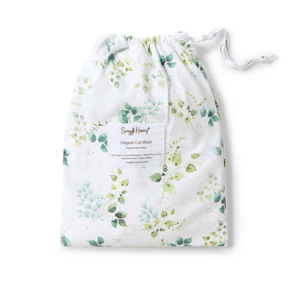 Snuggle Hunny | Organic Fitted Cot Sheet | Eden