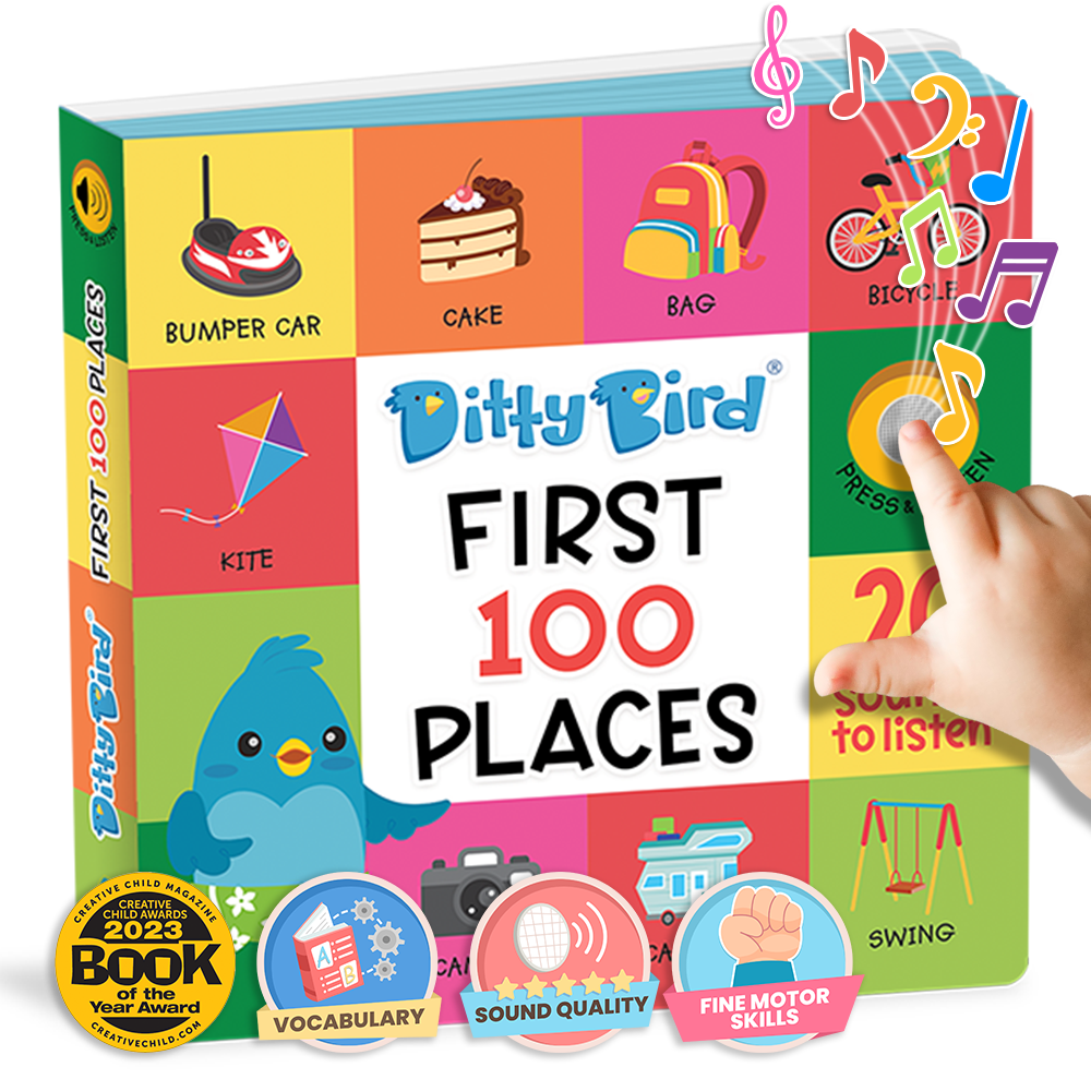 Ditty Bird | Baby Sound Vocabulary Book | First 100 Places