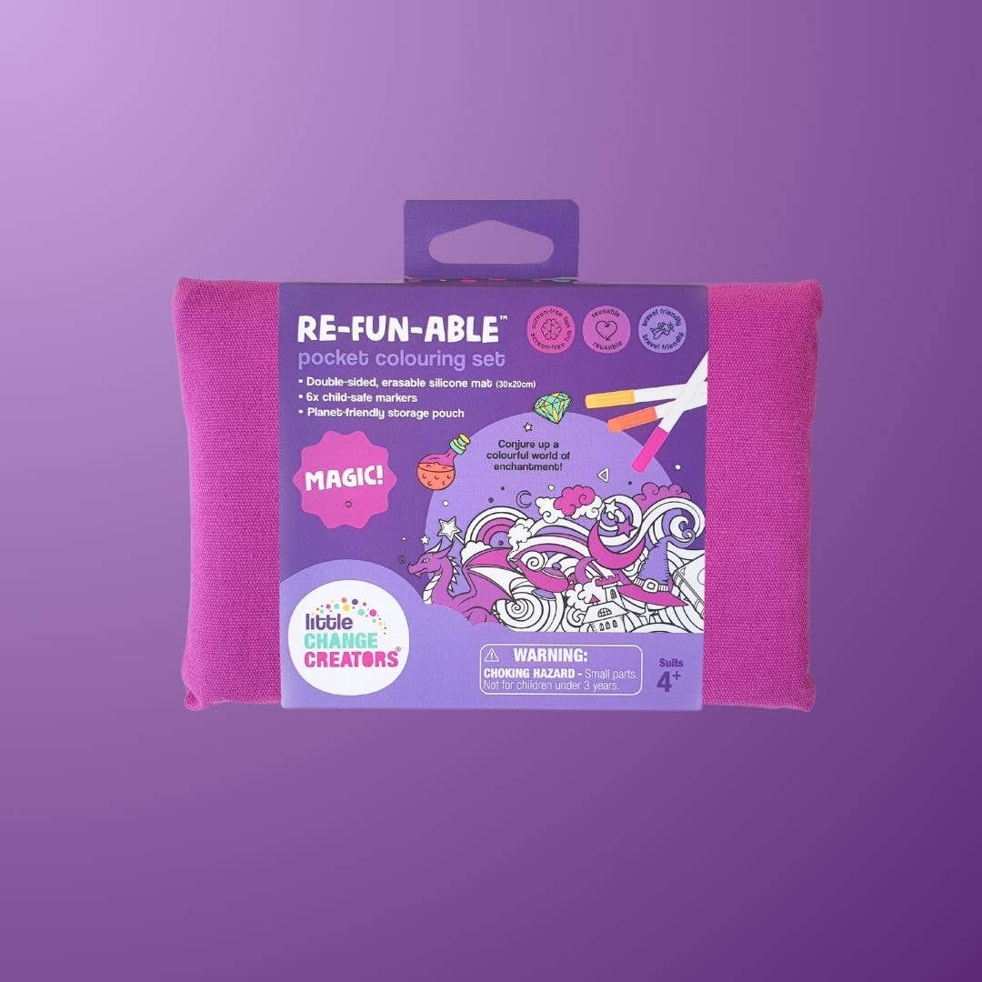 Little Change Creators - MAGIC! Mini Reusable Coloring Kit | Halloween Treat