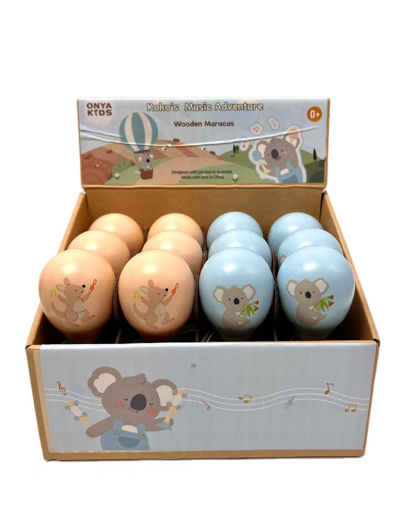 ToysLink Music Adventure Wooden Maracas