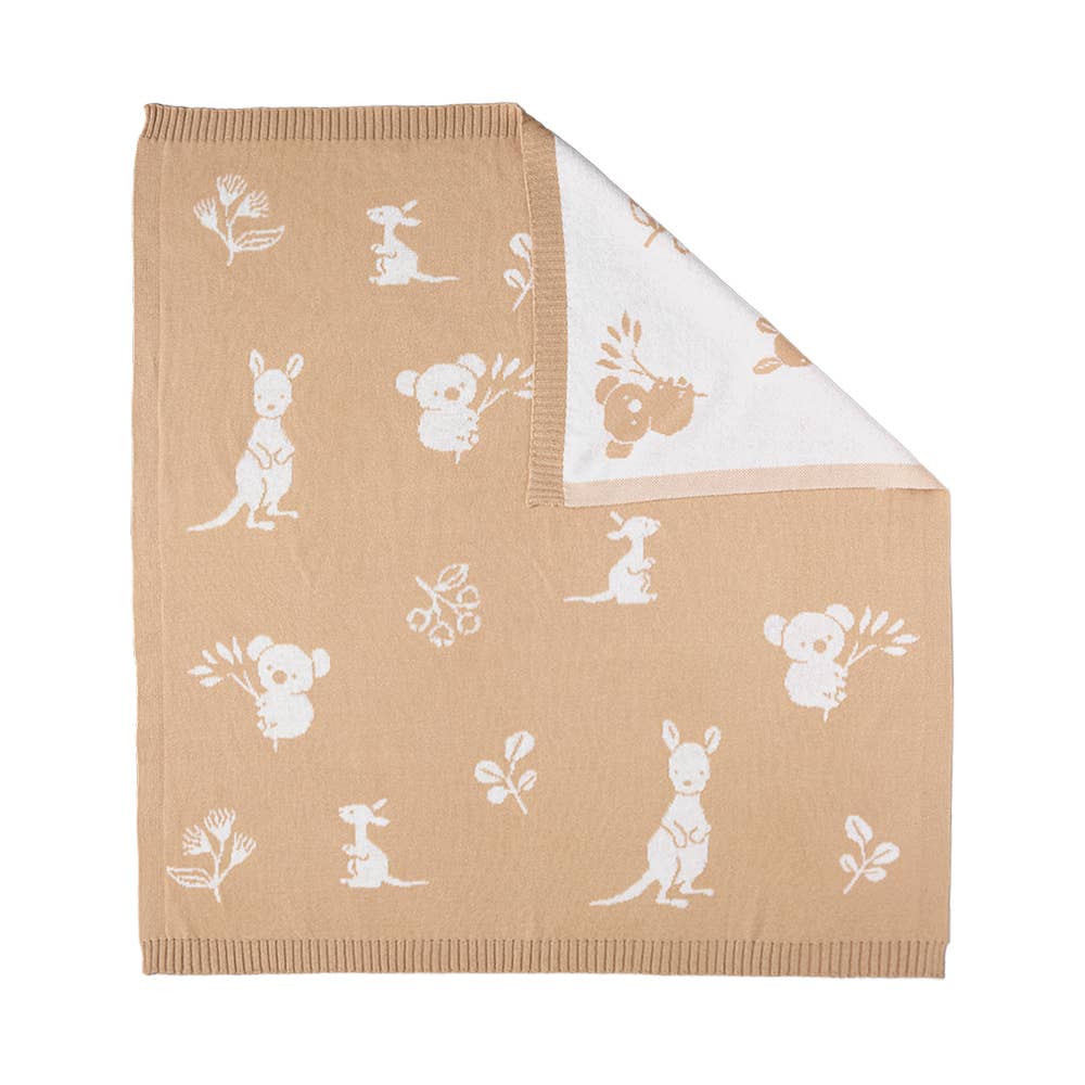 Living Textiles Pram Knitted Blanket | Australiana