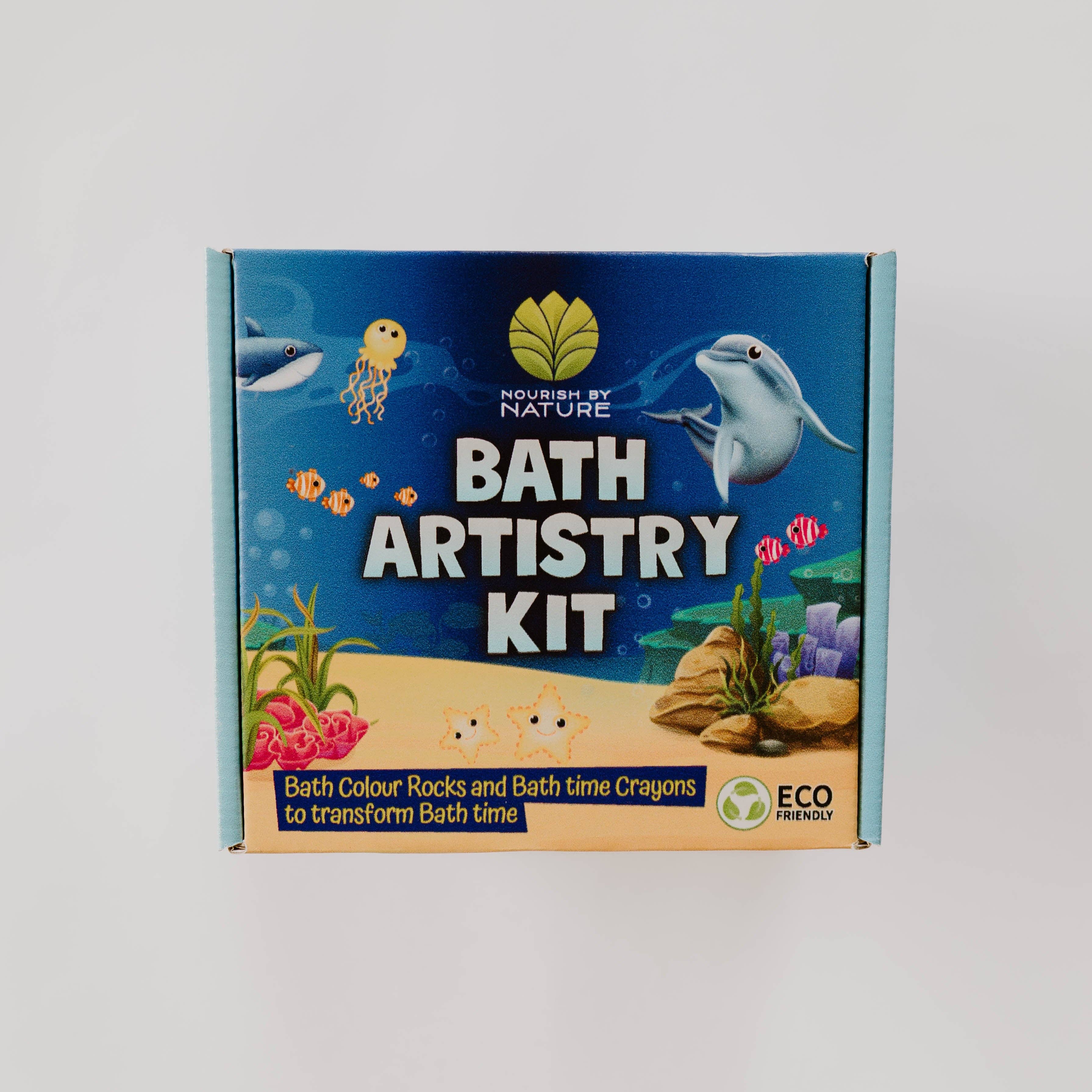 Nourish By Nature - Bath Artistry Kit Beeswax Bath Crayons & Bath Bombs Kit